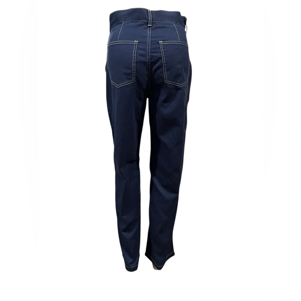 Polo Ralph Lauren Pant Womens Cotton Twill Utility Navy Straight Leg Size 2 - Picture 8 of 16